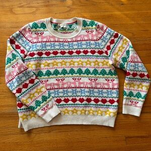 Boden Holiday Christmas Fair Isle Sweater